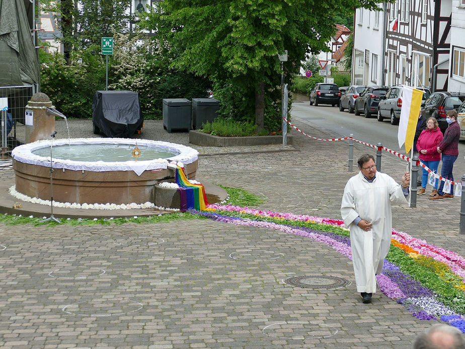 Bluemteppich auf dem Naumburegr Marktplatz (Foto: Karl-Franz Thiede)